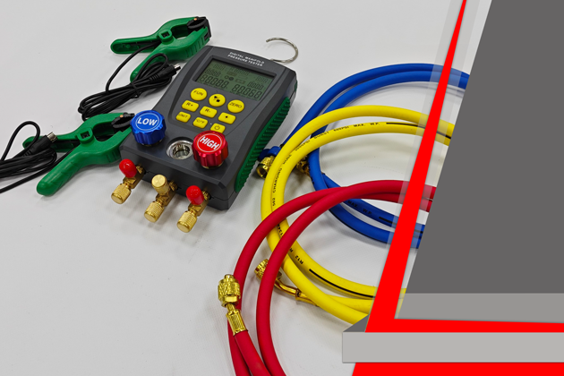 манометрический коллектор для монтажа и обслуживания холодильной техники