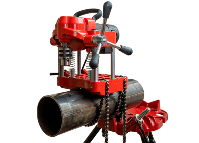 Станок SDM152 для вырезания отверстий в трубах