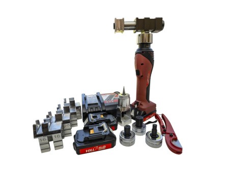 Электрический гидравлический аксиальный пресс V-PexPress EH32-2AKKU, набор 16-32мм